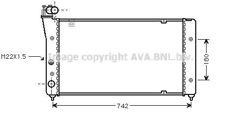 AVA QUALITY COOLING Радиатор, охлаждение двигателя ST2030